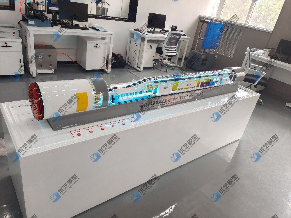 湖南省優藝模型——TBM盾構機結構、原理、動態仿真模型（TBM盾構機模型）