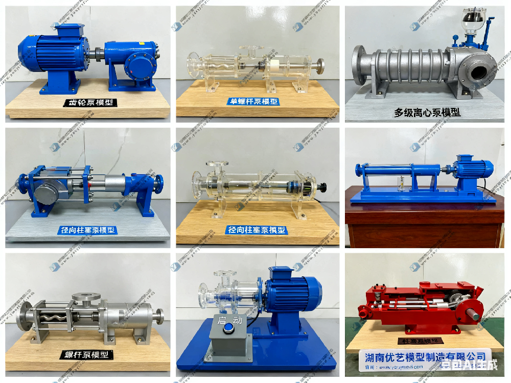 湖南省優藝模型——動態泵類設備教學模型